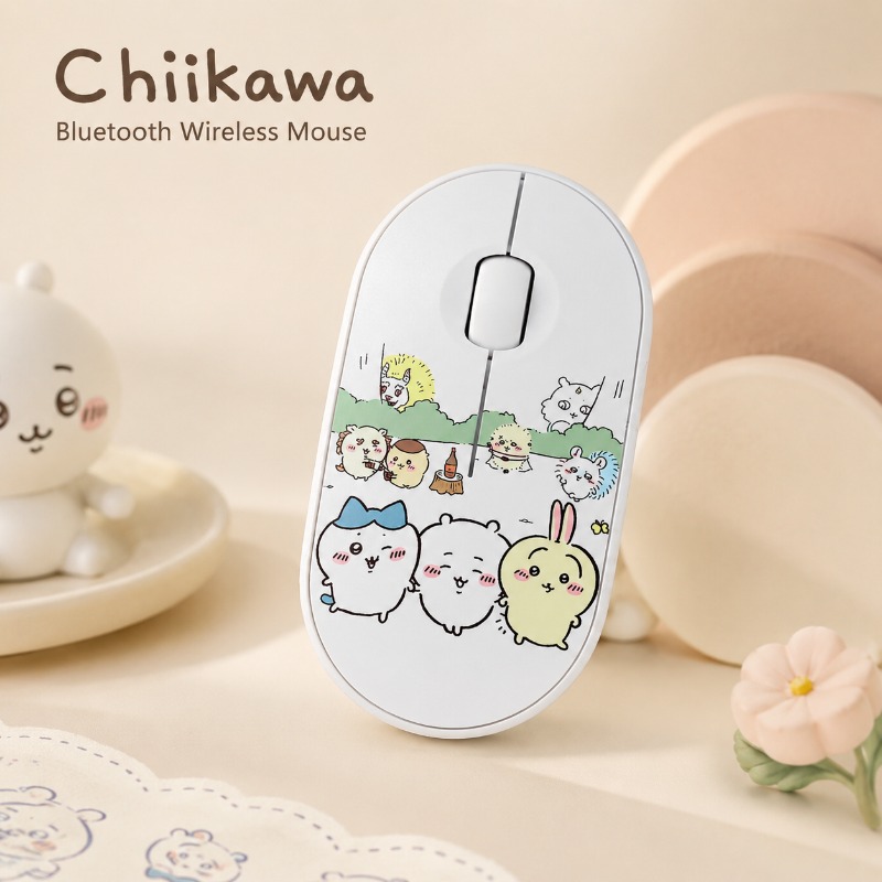 Laptop Accessories Cute - Sevimli Chiikawa Bluetooth Kablosuz Fare Çift