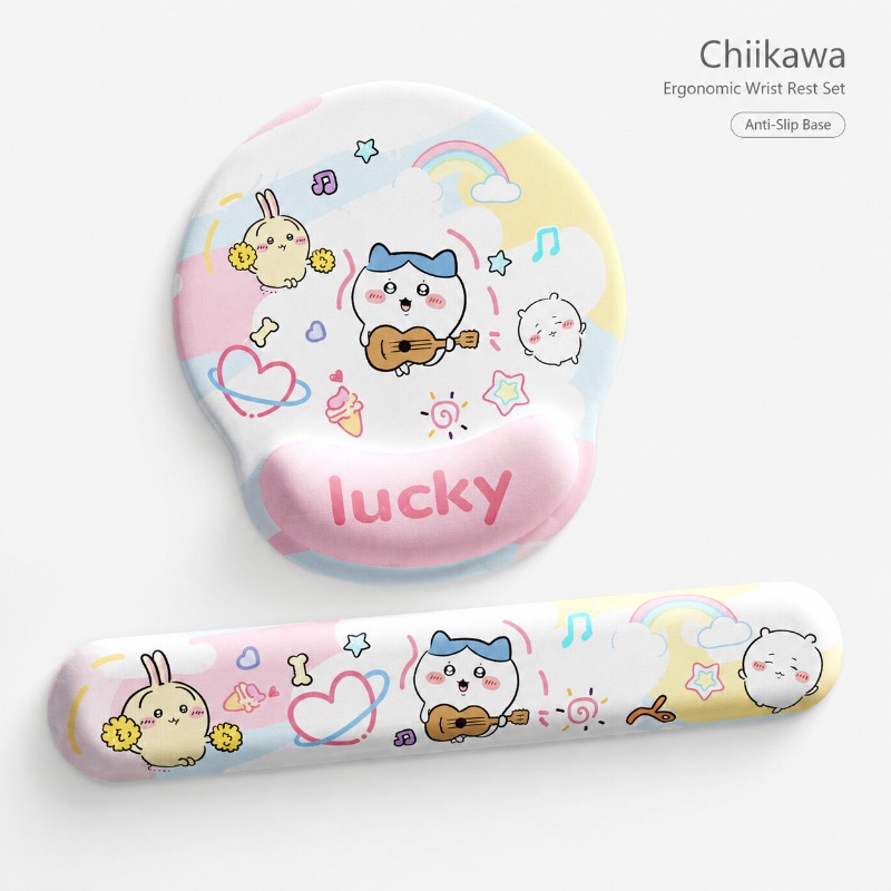 Laptop Accessories Cute - Sevimli Chiikawa Ergonomik Mouse Pad Bilek