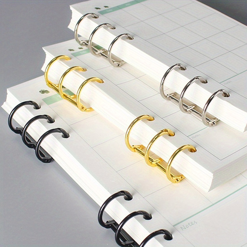 Laptop Office Accessories - 10 adet Metal Gevşek Yaprak Kitap