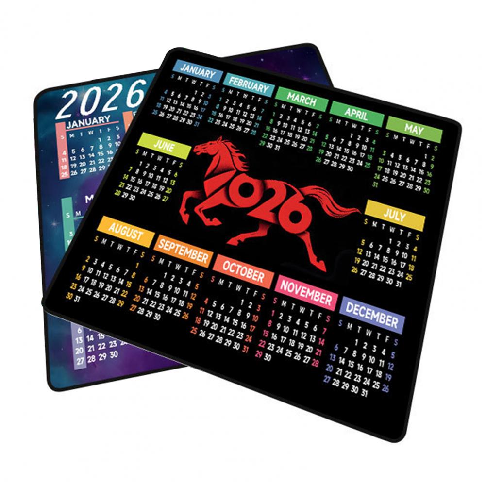 Laptop Office Accessories - 2026 takvim Mouse Pad su geçirmez