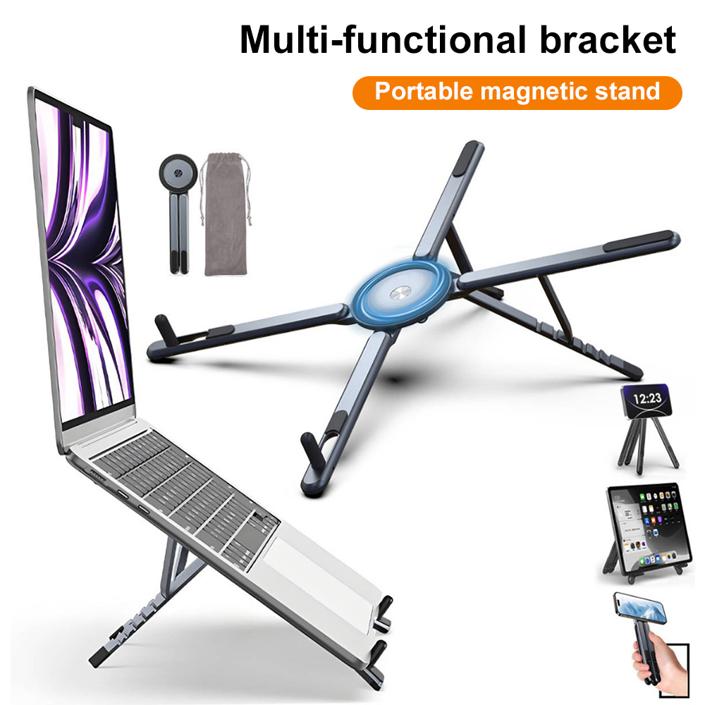 Laptop Office Accessories - Taşınabilir Manyetik Telefon Tutucu ve Selfie