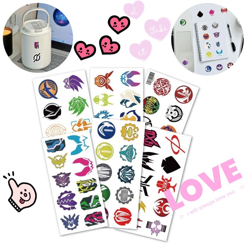 Accessories Laptop - 60 sayfa Kamen Rider Logo Çıkartmaları