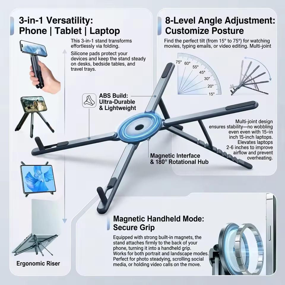 Taşınabilir Manyetik Telefon T - Laptop Office Accessories incelemesi ve fiyatı