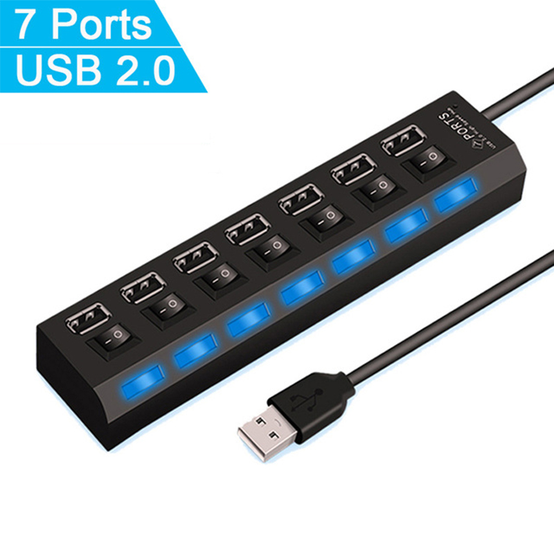 7 Port USB 2.0 Hub Splitter Di - Laptop Office Accessories incelemesi ve fiyatı