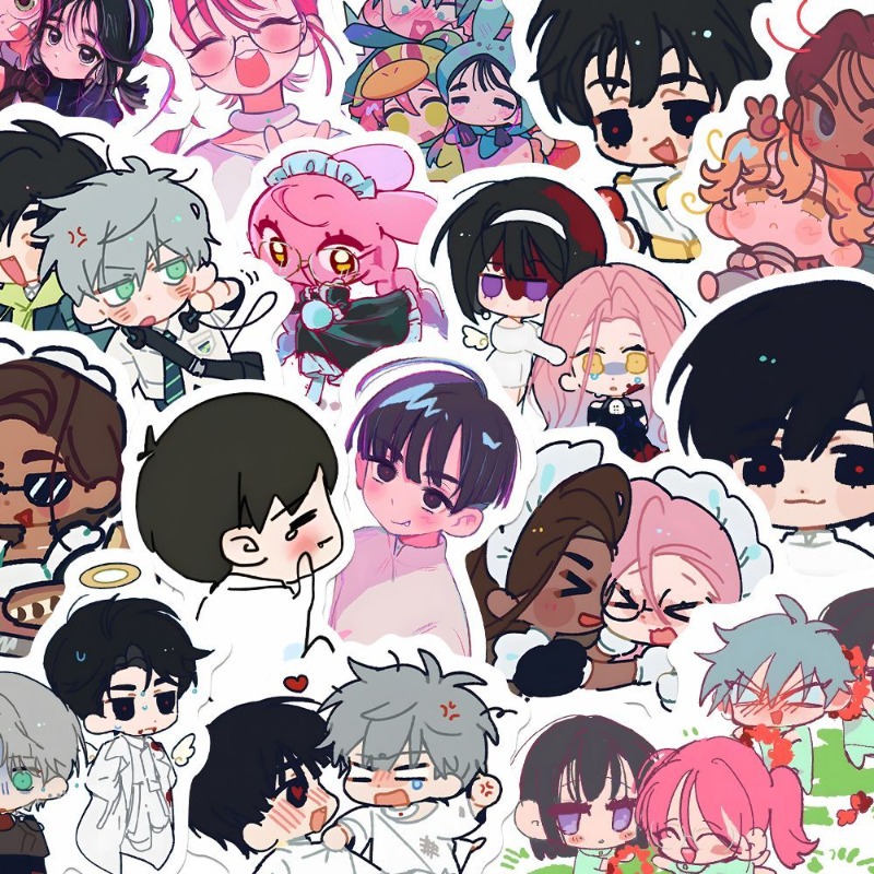 80 adet/takım karikatür Anime  - Laptop Accessories Cute incelemesi ve fiyatı