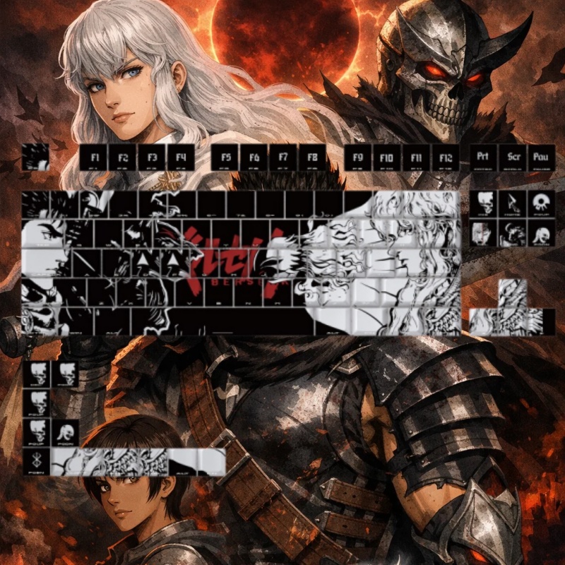 BERSERK Tema Anime Klavye Tuş  - Laptop Accessories To Gift incelemesi ve fiyatı
